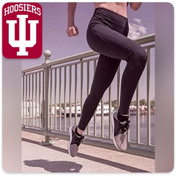 Levelwear Pants - NWT [Levelwear] Indiana Hoosiers NCAA Team Logo Black Leggings Women’s Sz Medium